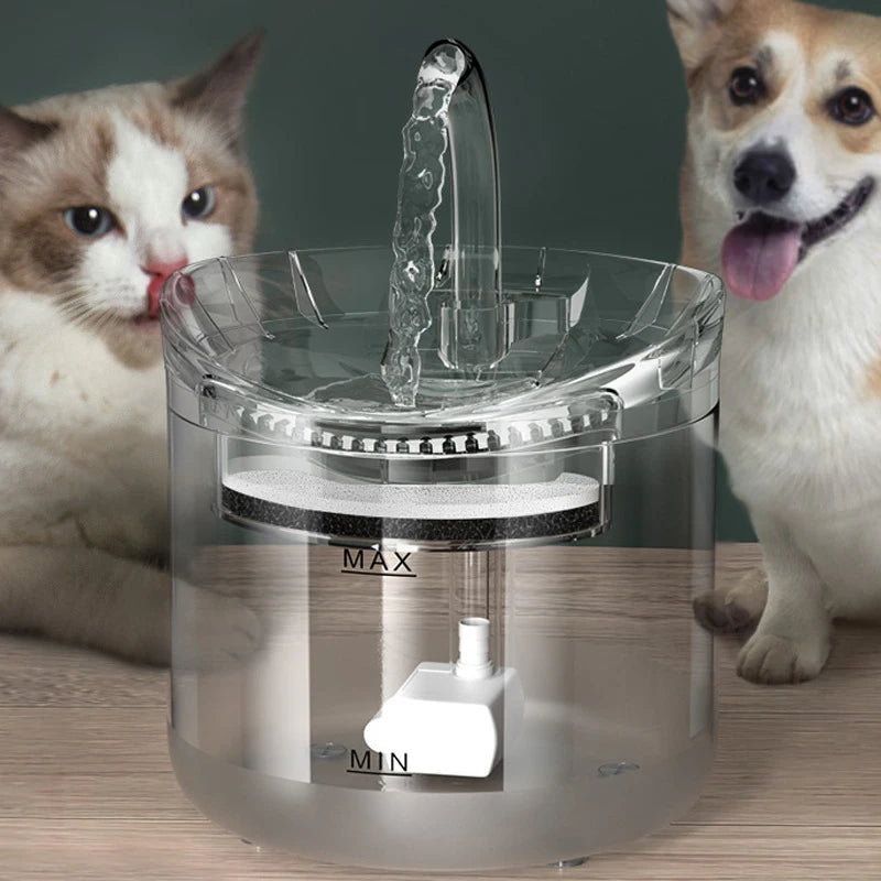 Bebedero con Fuente Agua Eléctrico Para Perros Y Gatos