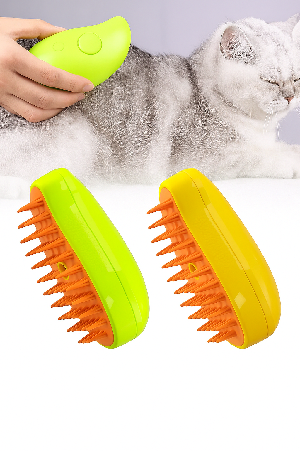 Cepillo a vapor para Mascotas 3en 1