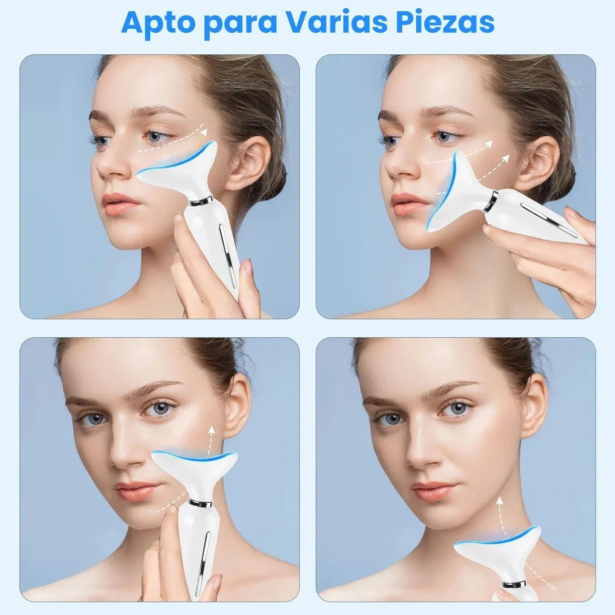 MASAJEADOR FACIAL LED ANTIEDAD