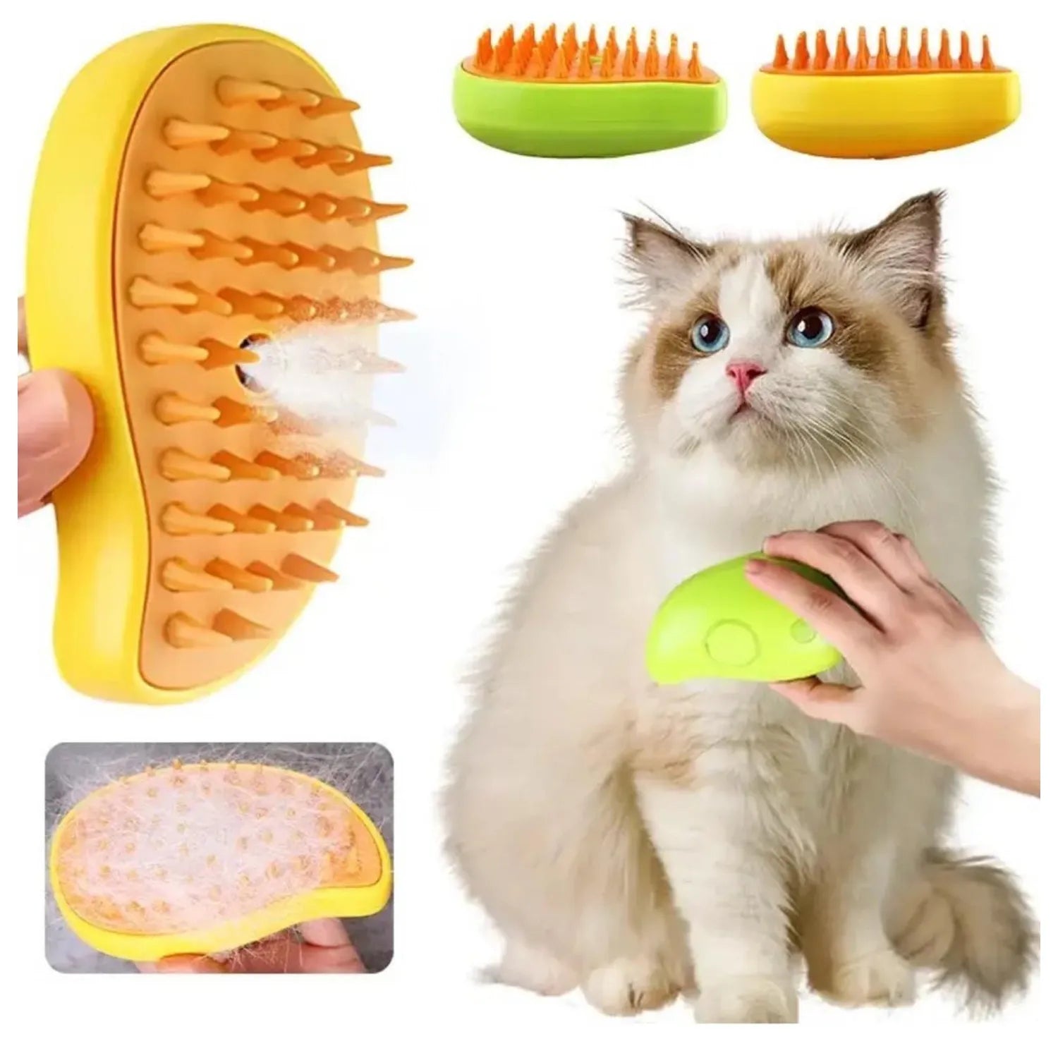 Cepillo a vapor para Mascotas 3en 1